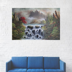 Tablou Canvas, Peisaj Cascada Munte - 20 x 30 cm foto