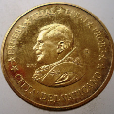 1.233 VATICAN PAPA IOAN PAUL II MODEL 20 EUROCENTS 2006 SPECIMEN ESSAI PROBE