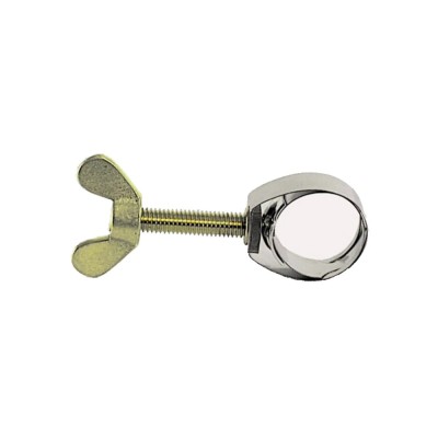 Schlauchschelle, Schlauchklemme - UNEX, bis 21mm, CNS, mit Fl&amp;uuml;gelschraube aus Messing foto