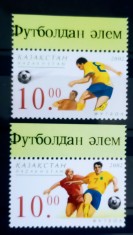 Kazahstan 2002 fotbal Cupa Mondială Japonia și Korea de Sud serie 2v neștampilată
