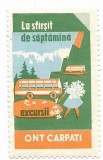 Romania - Vinieta ONT Carpati, 1970, neobliterata