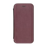 Husa Flip Cover Magnetic Pentru Samsung Galaxy J4 Plus 2018, Visiniu, ALC MOBILE