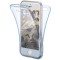 Husa Full TPU 360&deg; (fata + spate) pentru iPhone 6 / 6S, Albastru Transparent
