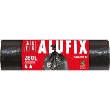 Saci menajeri 280 L 115 x 135 cm LDPE negri 5 buc/rola