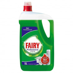 Detergent Lichid FAIRY Professional Original, 5L, pentru Indepartarea Grasimilor, Fairy Detergent de Vase, Detergent Lichid pentru Vase, Degresant pen foto