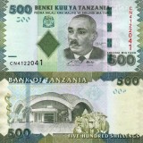 Bancnota Tanzania 500 Shillings 2010 UNC, Neutilizata, Africa