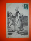 HOPCT 506 L CROSVILLE PRES DIEPPE -FEMEIE NORMANDIA 1912 -FRANTA -TCV-COSTUM SI COAFURA / COSTUME TRADITIONALE -EUROPA -CIRCULATA