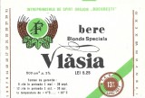 NI495 Etichetă bere blondă specială Vlăsia, &Icirc;ntreprinderea de Spirt Drojdie București