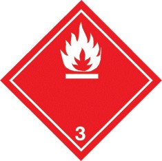 Eticheta pentru lichide inflamabile foto