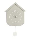 Ceas perete cu pendul bej alb 24x5.5x37.5 cm