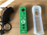 JOYSTICK MANETA CONTROLLER LUIGI NINTENDO WII + NUNCHUCK ORIGINALE + HUSA