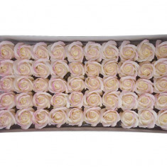 Trandafiri de sapun degrade pentru aranjamente florale set 50 buc, model 5