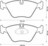 Placute frana BMW Seria 3 (E46), Seria 5 (E39), X3 (E83), Z4 (E85, E86); Mg Mg Zt, Mg Zt- T SRLine parte montare : Punte fata