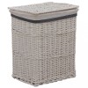 VidaXL Coș de rufe, alb, salcie 286978
