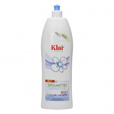 Detergent bio concentrat pentru vase, fara parfum, Klar, 1000 ml foto