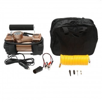 Compresor aer umflat roti 12V 180W, 150PSI, 45l/min, cablu 3m pentru priza bricheta auto Breckner Germany foto