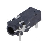 Soclu Jack 3,5mm Mamă Stereo 4 Piste THT 6,7mm