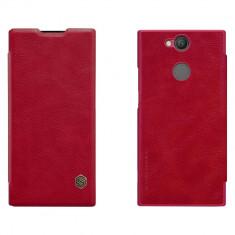 Nillkin Qin Husa din Piele Cover pentru Sony Xperia XA2 Ultra H3213 H3223 H4213 H4233 red foto