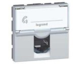 Priza Date RJ45 CAT6 FTP 2M Legrand Mosaic aluminiu 079465