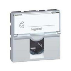 Priza Date RJ45 CAT6 FTP 2M Legrand Mosaic aluminiu 079465