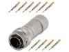 Conector circular RT360 mufă tată 10 pini crimpat pe cablu