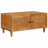 VidaXL Masă de cafea Maro deschis 80 x 50 x 40 cm Lemn masiv de mango