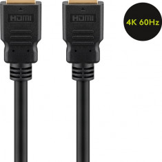 Cablu HDMI V2.0 4K Ultra HD 60Hz 2160p ARC Ethernet 15+1p tata - HDMI 15+1p tata aurit 7.5m Goobay