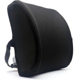 Periu Premium din spumă cu memorie Valuetom cu suport lombar 3D din plasă, suport pentru spate pentru mașină, birou și casă
