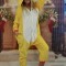 PJS211-292 Set pijama kigurumi model unicorn si papuci de casa pufosi