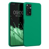 Husa Kwmobile pentru Xiaomi Redmi Note 11 Pro/Redmi Note 11 Pro 5G, Silicon, Verde, 57373.142, Carcasa