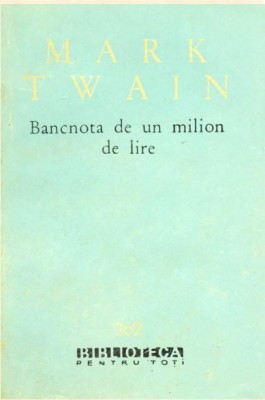 Mark Twain - Bancnota de un milion de lire foto