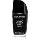 Wet n Wild Wild Shine lac pentru unghii foarte opac culoare Black Creme 12.3 ml