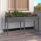 vidaXL Jardinieră cu căptușeală, gri, 161x45x76 cm, lemn masiv brad 364238