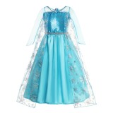 Rochie fetite printese Disney Frozen Elsa ?i Anna, 5 - 6 ani, marime 130