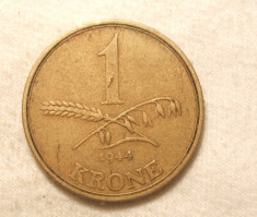 DANEMARCA 1 KRONE 1944 foto