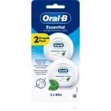 Oral-B Essential Floss Mint ata dentara cu aroma de menta 2x50 m