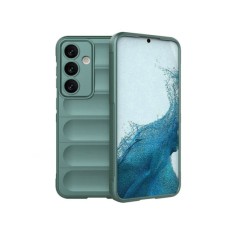 Husa wave, compatibila cu Samsung Galaxy A35, Grip Anti-Soc, Tpu, Deep Green
