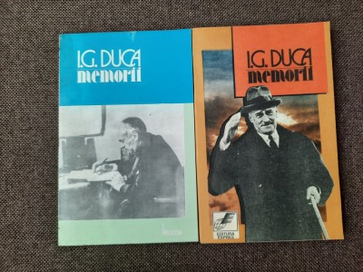Memorii - Neutralitatea 1914-1916 / I. G. Duca Vol. 1-2 14/0 foto