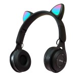 Casti On Ear MRG MY08CAT, Bluetooth, Tip pisica, Negru C764, Other