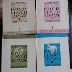 Alexandru Rosetti - Istoria Limbii Romane - Limba Latina. Volumele I, II, III, si IV