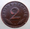 2.642 GERMANIA 2 REICHSPFENNIG 1938 D, Europa, Bronz