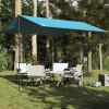 Prelata Camping Impermeabila vidaXL Albastra 360x294cm, Multifunctionala, Oxford 210D, Protectie Vant/Soare, Portabila cu Geanta