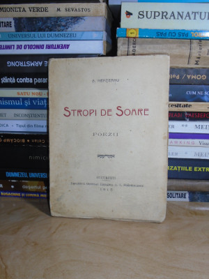 B. NEMTEANU - STROPI DE SOARE ( POEZII ) , ED. 1-A , 1915 foto