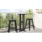 Gossi masa de bar neagra 55x55x107 cm hdpe