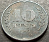 Moneda istorica 10 CENTI / CENTS - OLANDA, anul 1942 *cod 2450 = excelenta, Europa, Zinc