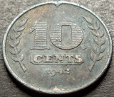 Cumpara ieftin Moneda istorica 10 CENTI / CENTS - OLANDA, anul 1942 *cod 2450 = excelenta, Europa, Zinc