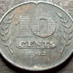 Moneda istorica 10 CENTI / CENTS - OLANDA, anul 1942 *cod 2450 = excelenta