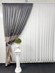 Draperie Byblos, gri&amp;amp;amp;amp;auriu foto
