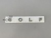 Emblema GOLF Nichel 18mm, Plastic, Autoadeziva - Caroserie, Piese Auto
