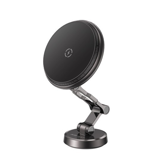 Suport Auto pentru Apple, 360&deg; Rotation, LED Ambient Light, Magnetic Grip - Acefast (D33) - Black